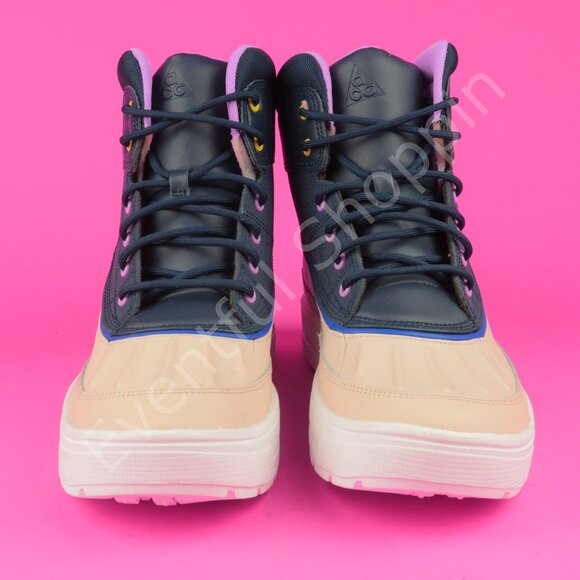 Nike ACG Woodside Boots Size 6Y High Sanddrift Obsidian 524872-100 - Picture 2 of 9